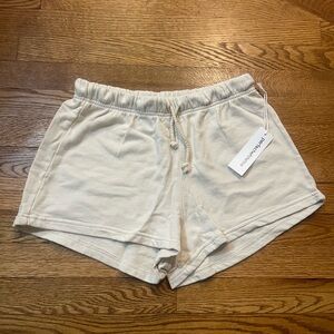 Perfect White Tee - The Layla Shorts in Sugar (Small) NWT
